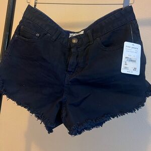 Free People navy cutoff shorts NWT size 28 frayed boho